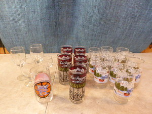 lot 98 image: Collectible Drinking Glasses