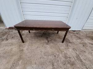 Chippendale Style Executive Desk with Carpathian Elm Wood