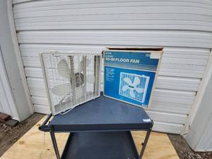 lot 45 image: Two(2) Sears 2-Speed 20-Inch Floor Fan with Box
