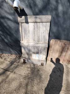 lot 47 image: Collection of Weathered Antique Wooden Barn Doors