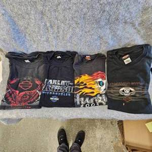 lot 134 image: 4-Harley DavidsonChoppers T-Shirts, 3XL