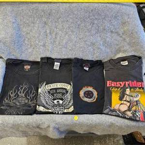 lot 135 image: 4-Harley DavidsonChoppers T-Shirts, 3XL