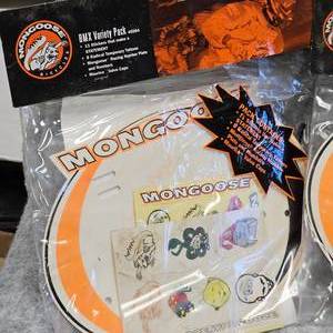 lot 68 image: Classic Mongoose BMX Bike Plate and Sticker Kit