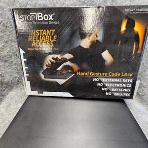 lot 10 image: Stop Box Handgun Slim Safety Box, as New, Dealer Sample