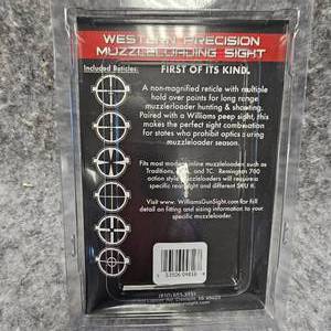 lot 24 image: Williams Western Precision Muzzleloader, Sight Set, As New, Dealer Sampler