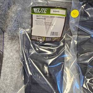 lot 40 image: Elite Padded Rifle Sling, Shotgun Buttstock Shell Holder and Hip Concealed Carry Fanny Pack, as New