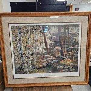 lot 155 image: Ken Zylla Aloft St. Croix, Ruffed Grouse, Pencil Signed