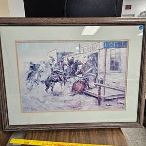 lot 156 image: Hoffman Hotel Print by CM Russell, 1909