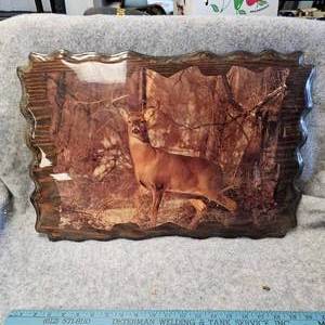 lot 159 image: White Tail Deer Epoxy Print