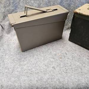 lot 170 image: Steel Ammo Cans, 1-30 Cal and 1-50 Cal