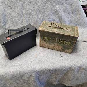 lot 171 image: Steel Ammo Cans, 1-30 Cal and 1-50 Cal
