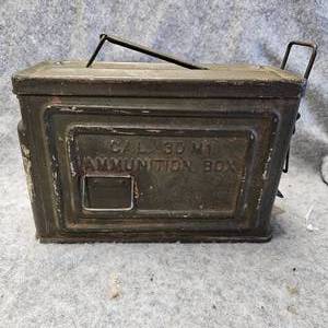lot 176 image: Flaming Bomb WW II 30 ml Ammo Can
