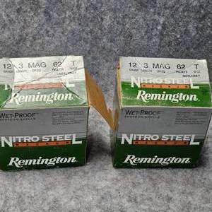 lot 206 image: Remington Nitro Steel 3 Mag, 12GA T-Shot(1 12 boxes)
