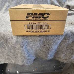 lot 221 image: Case of PMC 223 FMJ, sold per Box, 50 Boxes