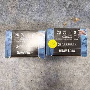 lot 231 image: 2 Boxes Federal #7 12 20 Ga Game Load