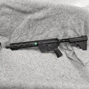 lot 254 image: AR15 Pistol PSA Upper 5.56, 11.5 Anderson Built Lower with Blade Stock
