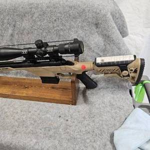 lot 270 image: Savage Model 10, Flluted Tactical, 6.5 Creedmore, Dialed in w143Gr, Custom Break, Vortex 6.5-20x50