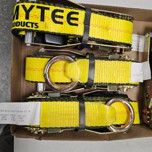 lot 280 image: Mytee Cargo Wheel Straps for hauling Vehicles (4 qty)