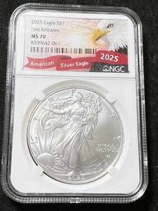 2025 AMERICAN SILVER EAGLE NGC MS70