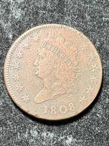 lot 05 image: 1808 US CLASSIC HEAD LARGE CENT