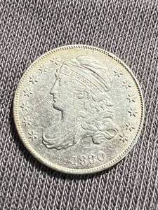 lot 40 image: 1830 US BUST DIME XF45