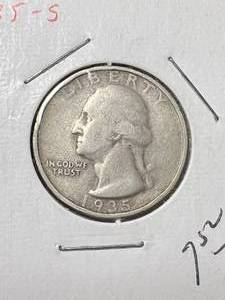 lot 48 image: 1935-S US WASHINGTON QUARTER