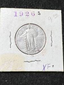 lot 54 image: 1926-S US STANDING LIBERTY QUARTER