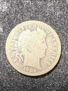 lot 65 image: 1902-S US BARBER DIME