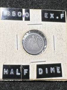 lot 72 image: 1850-O US SEATED LIBERTY HALF DIME XF