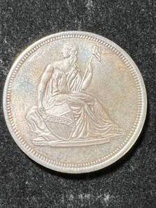 lot 78 image: 1 TROY OZ .999 FINE SILVER SEATED LIBERTY ROUND