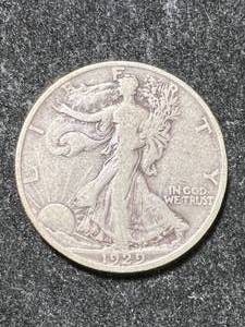 lot 90 image: 1929-S US WALKING LIBERTY HALF DOLLAR