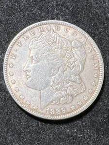 lot 95 image: 1889 US MORGAN SILVER DOLLAR