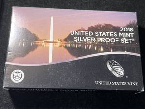 lot 16A image: 2016 US MINT SILVER PROOF SET