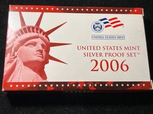 lot 24A image: 2006 US MINT SILVER PROOF SET
