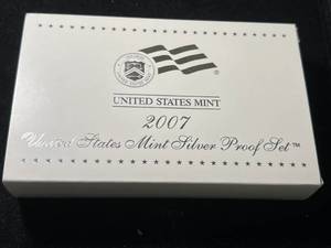 lot 26A image: 2007 US MINT SILVER PROOF SET