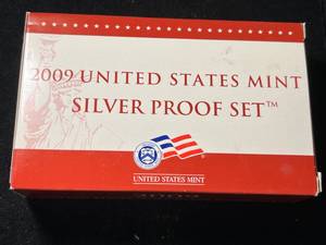 lot 29A image: 2009 US MINT SILVER PROOF SET