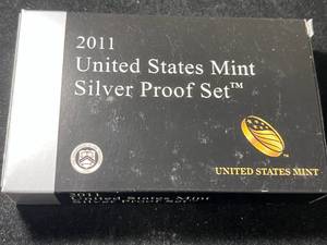 lot 31A image: 2011 US MINT SILVER PROOF SET