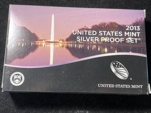 lot 33A image: 2013 US MINT SILVER PROOF SET
