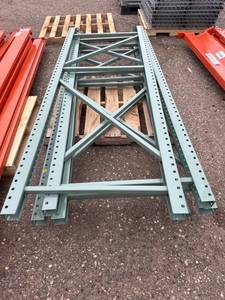 lot 17 image: (4) Teardrop Pallet Rack Crossmembers