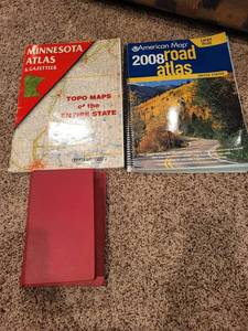 lot 245 image: Minnesota & 2008 Road Atlas with 1955 Magazine