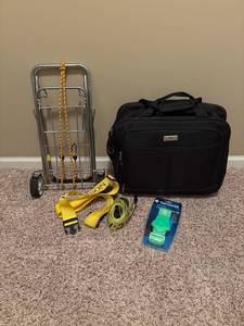 lot 215 image: Travel Bundle Cart, Bag, Straps
