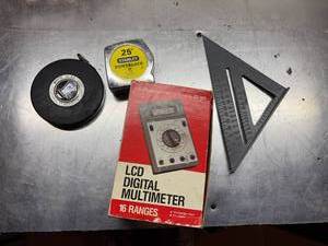 lot 228 image: Lufkin, Stanley Tools & Multimeter Set
