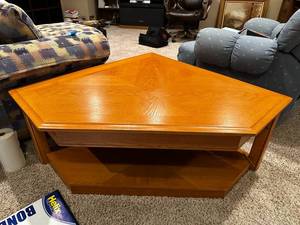 lot 28 image: Pentagon Wood Coffee Table