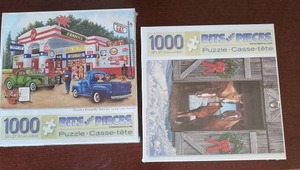 lot 71 image: Bits and Pieces 1000-Piece Puzzles Set