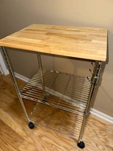 lot 129 image: Rolling Kitchen TrolleyAppliance Rack