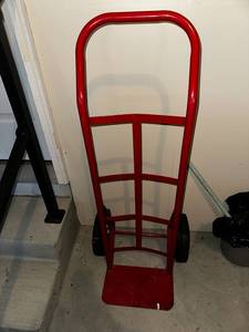 lot 148 image: Red Steel Hand Truck Dolly