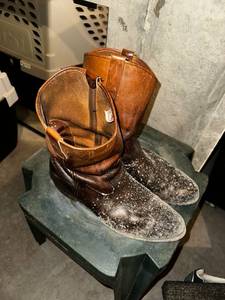lot 313 image: Vintage Red Wing Leather Boots