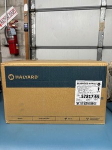 lot 78 image: 1 Case (2500 each) NEW Halyard 52817 SIngle-Use Powder-Free Nitrile Exam Gloves - Size Small
