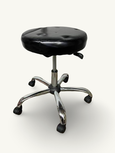 lot 10 image: MSRP $500 High Quality HON Height Adjustable Salon Tattoo Dental Stool Chair - In Great Condition