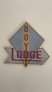 lot 245 image: Vintage Boy Lodge Wall Plaque
